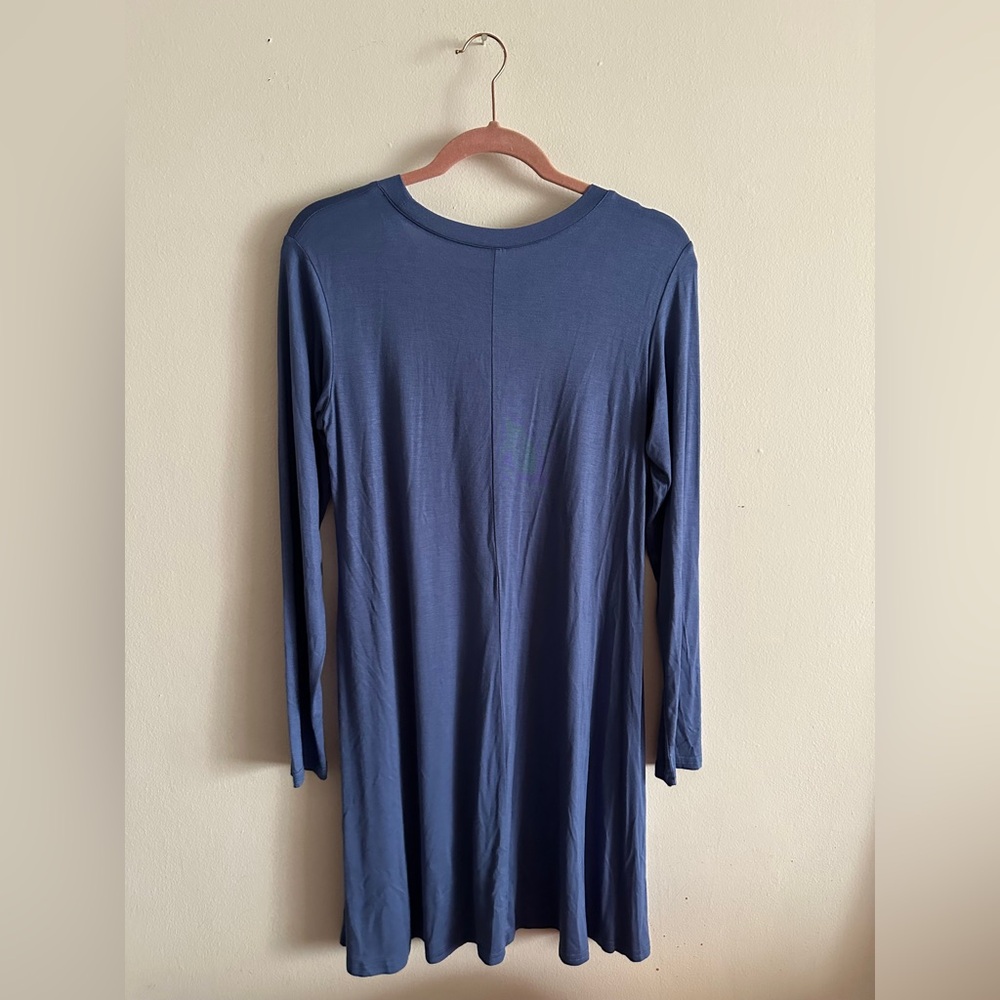DRESS/TOP Lot - Long Sleeve Purple Dress MEDIUM CAPE JUBY Charcoal Beaded Top - Picture 5 of 8